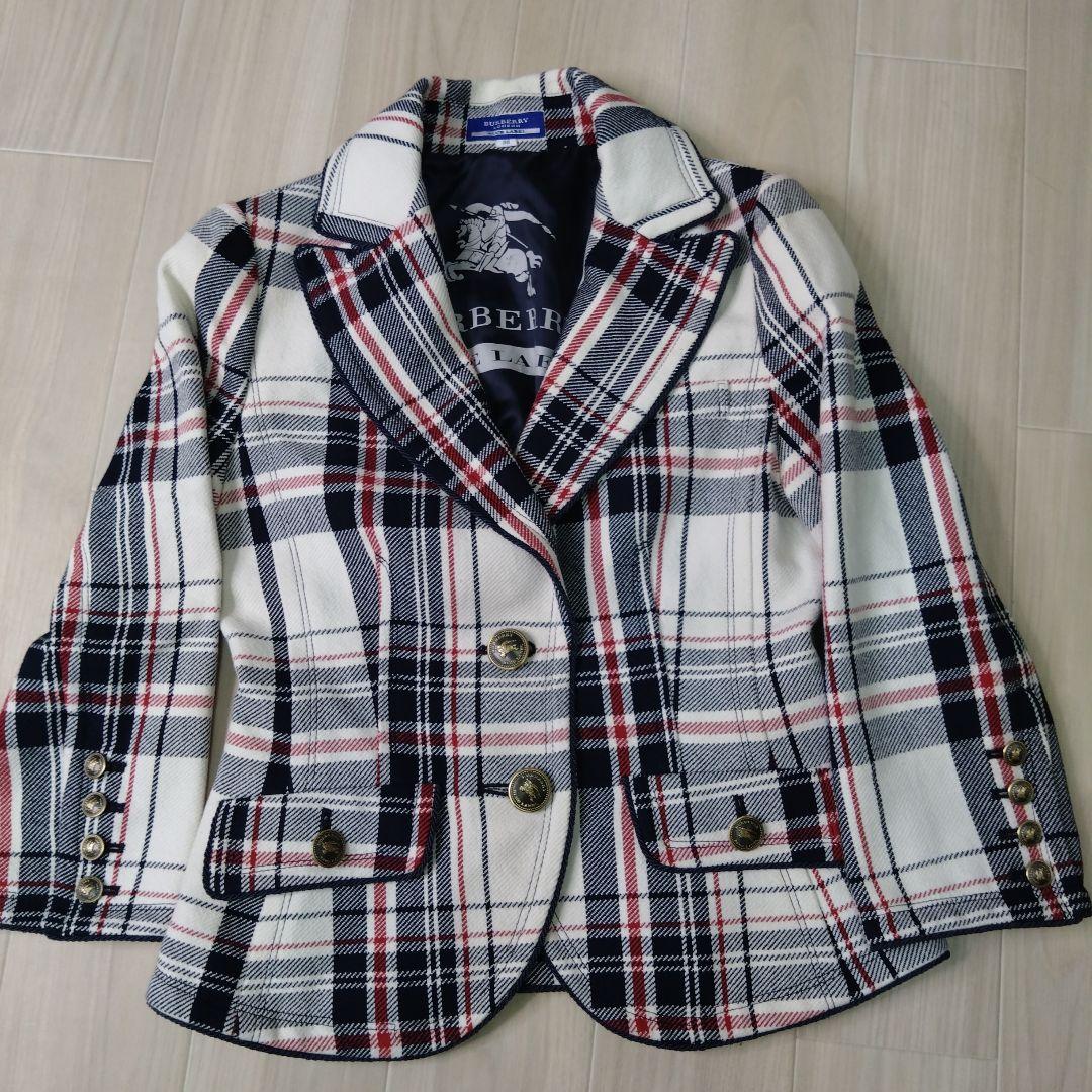 良品　Burberry BLUE LABEL チェック テーラードジャケット