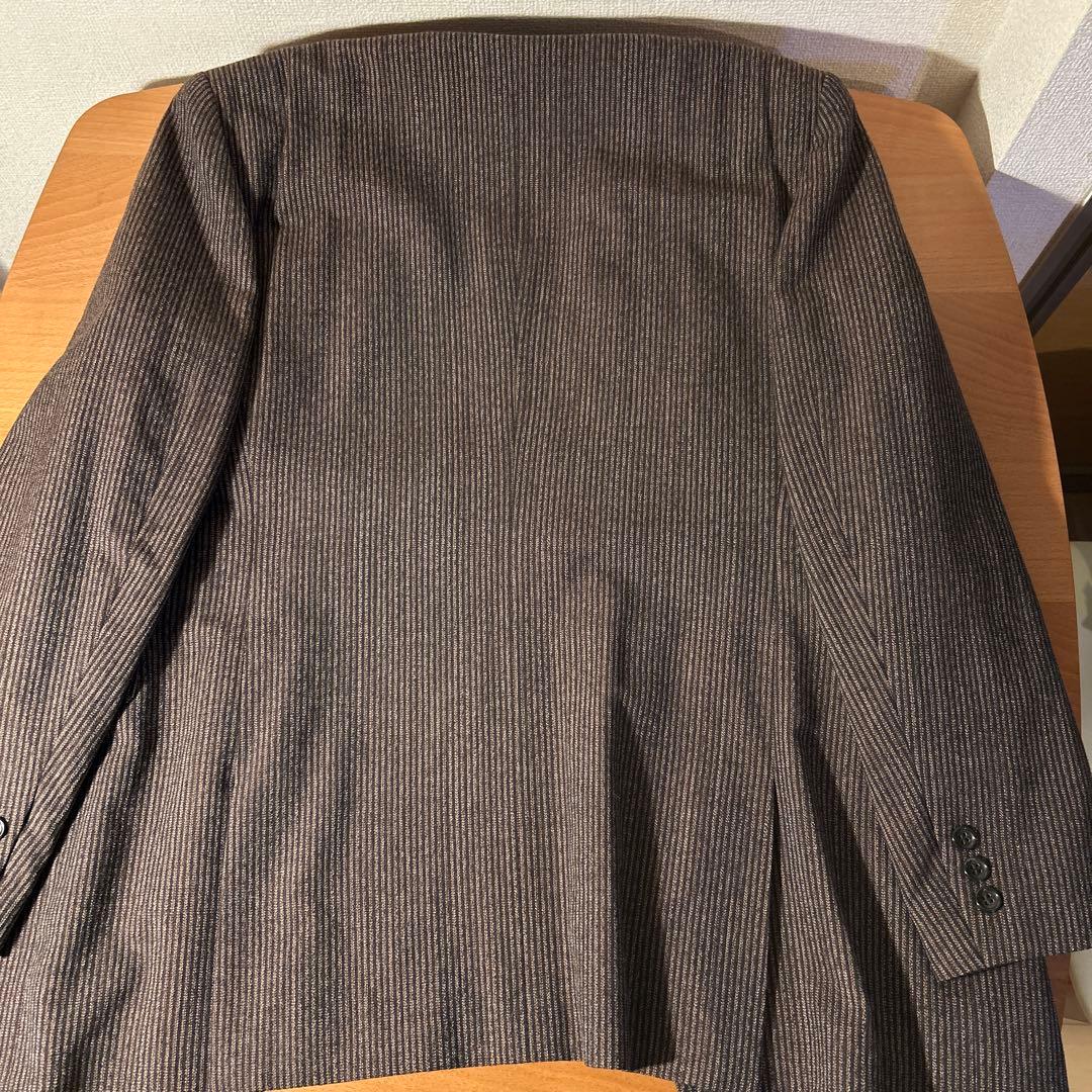 【美品】DOMON_ドモン_上下スーツ_ダブル_毛95%ナイロン5%
