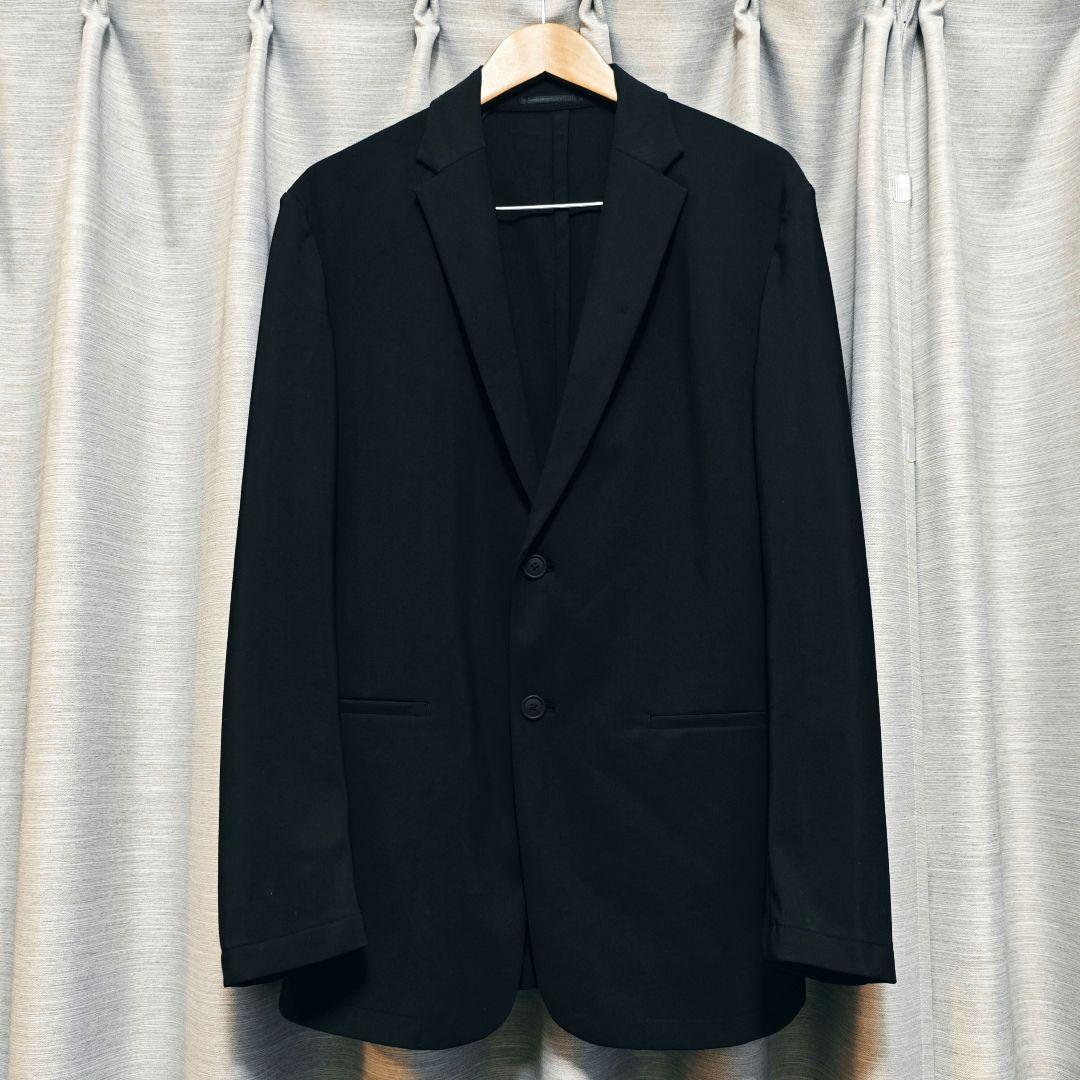 【美品：Theory】高機能ジャージー ジャケット「L：ブラック」