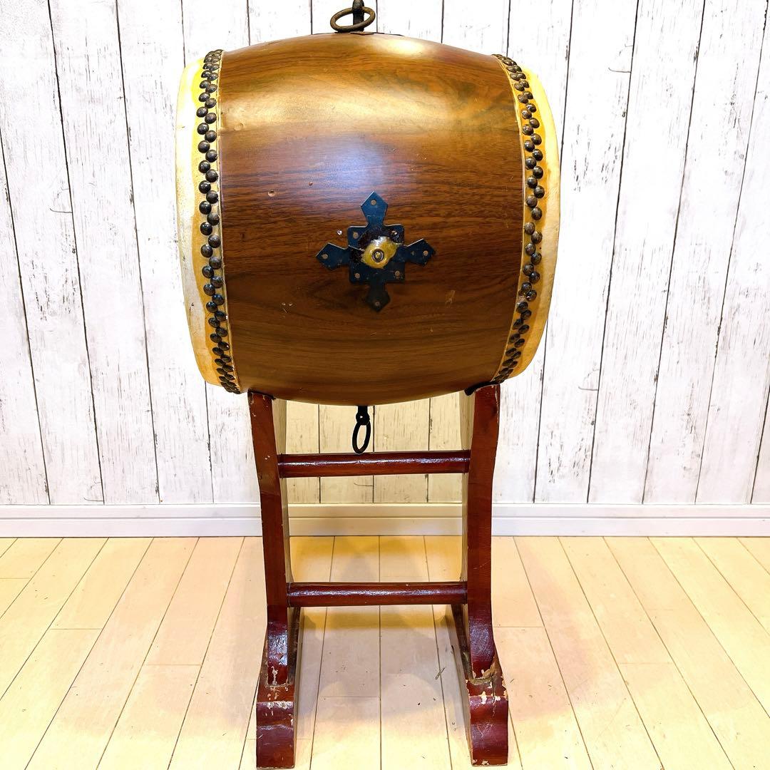 和太鼓 30×32cm 1尺　昭和レトロ　打楽器