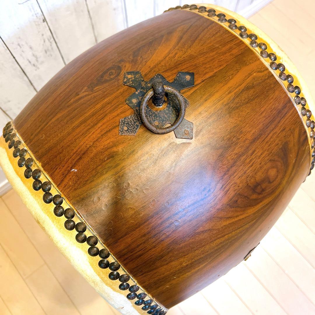 和太鼓 30×32cm 1尺　昭和レトロ　打楽器