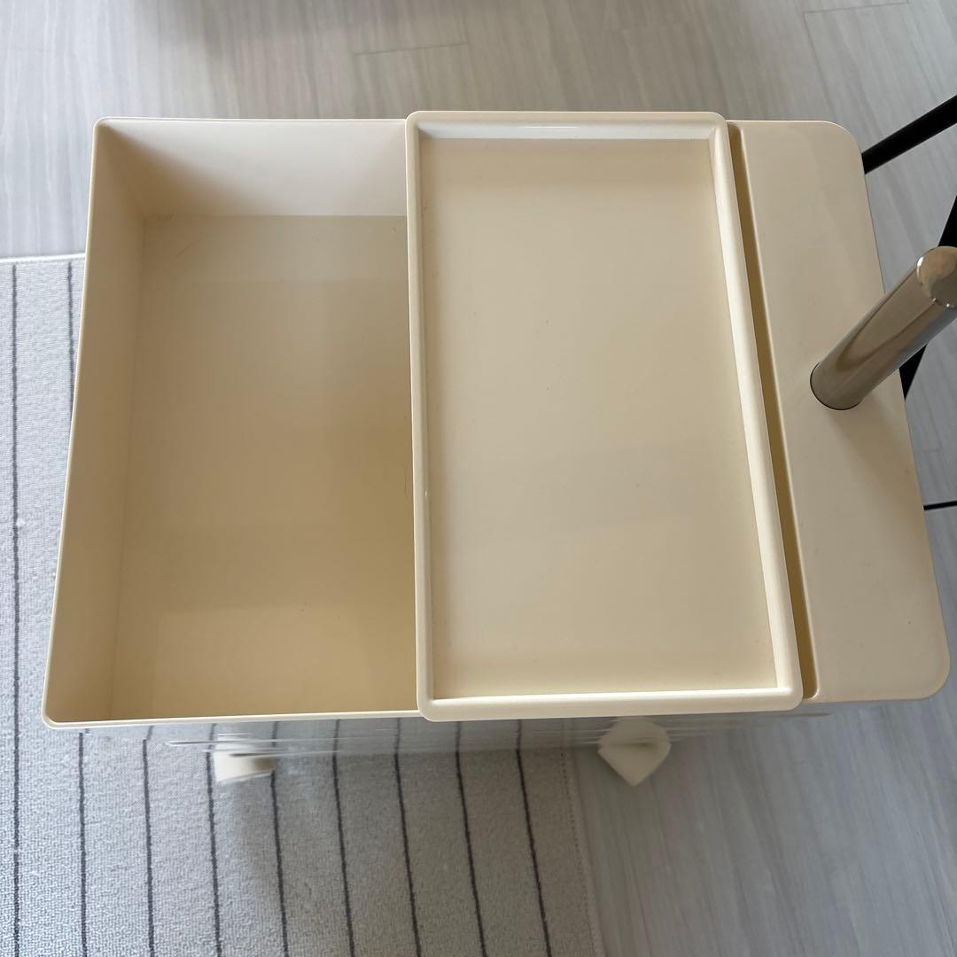 アイボリー 5段収納ボックス マルチワゴン Pluna（プルーナ）