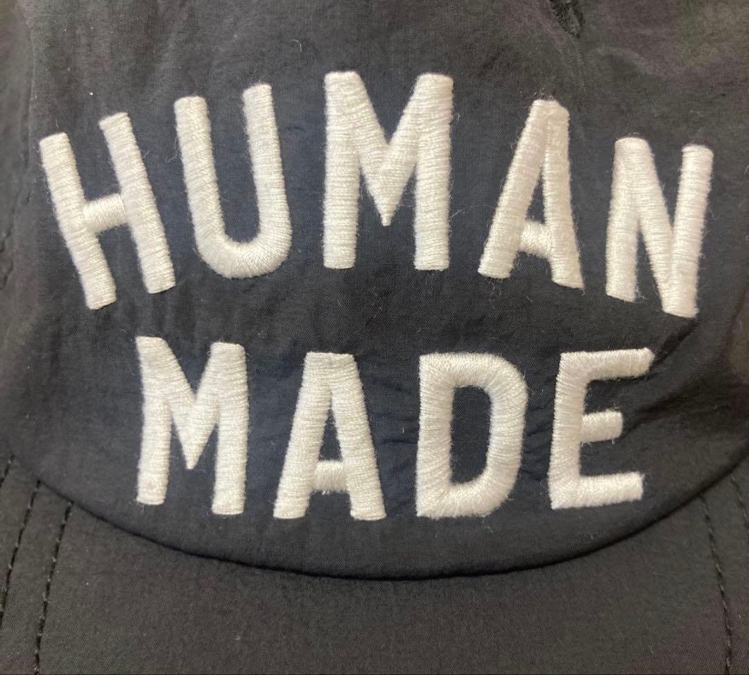 HUMAN MADE 5 PANEL NYLON CAP ブラックキャップ