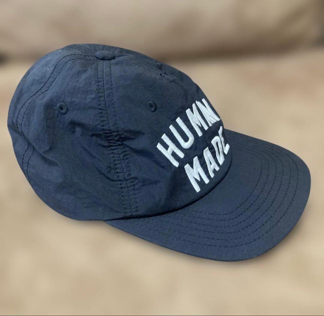HUMAN MADE 5 PANEL NYLON CAP ブラックキャップ