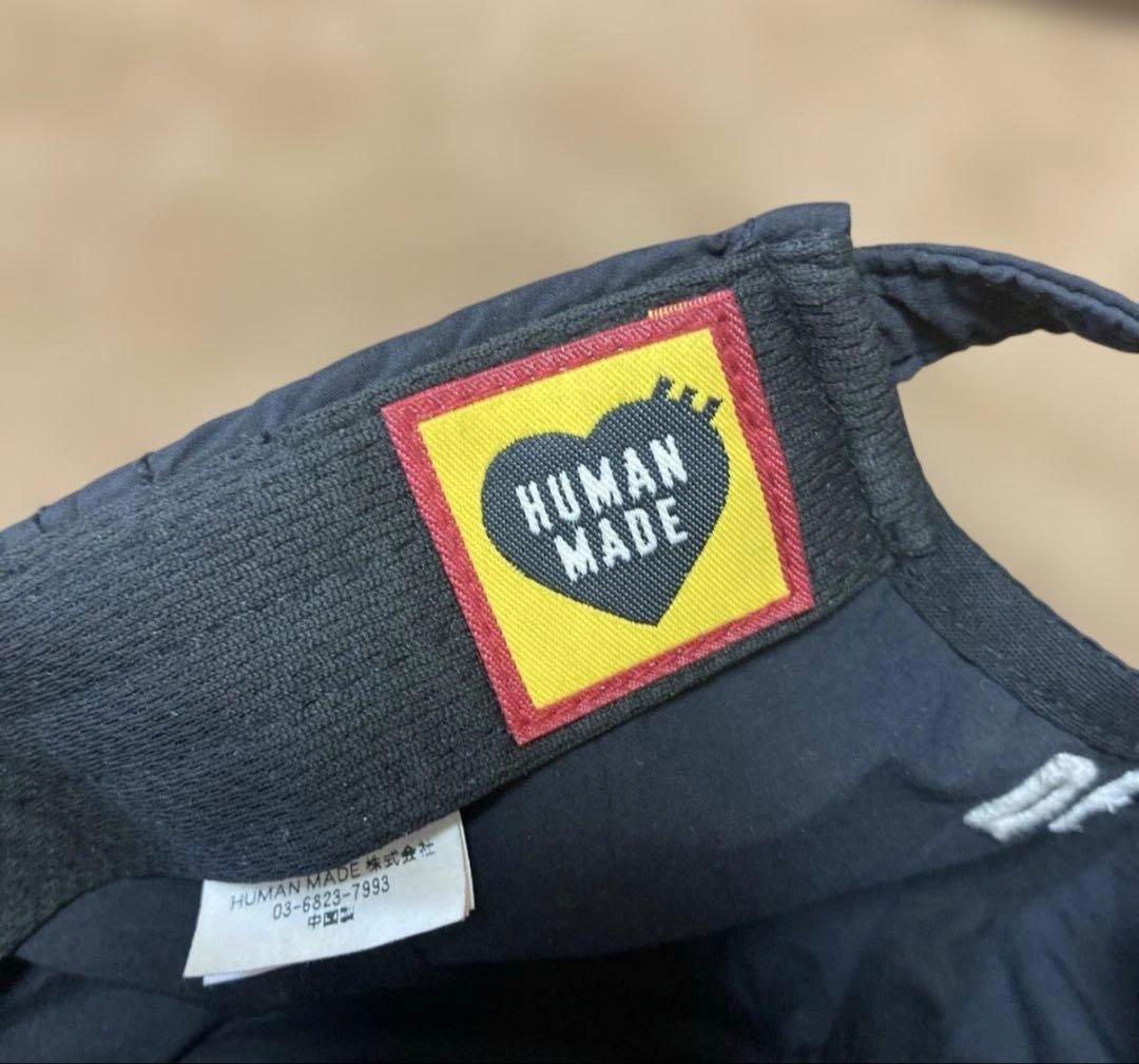 HUMAN MADE 5 PANEL NYLON CAP ブラックキャップ