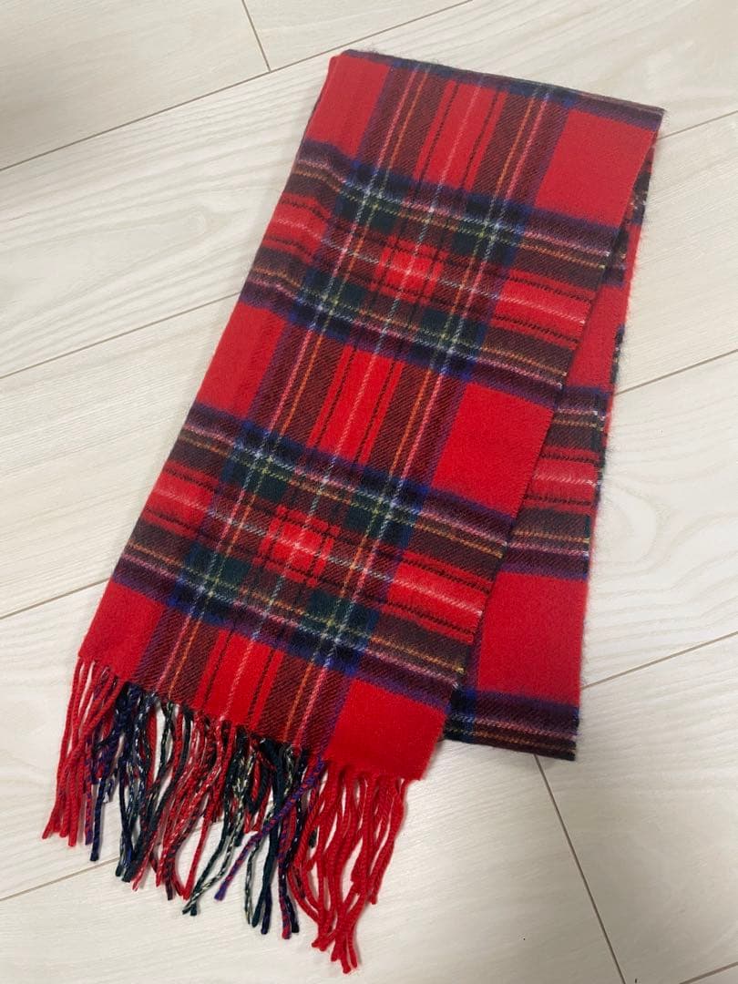 【専用】Aquascutum アクスキュータム カシミヤ100% 赤チェック