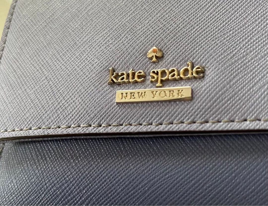 kate spade ラベンダー　ペールブルー 二つ折り財布
