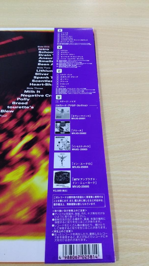 NIRVANA　「FROM THE MUDDY BANKS ～」　アナログ盤