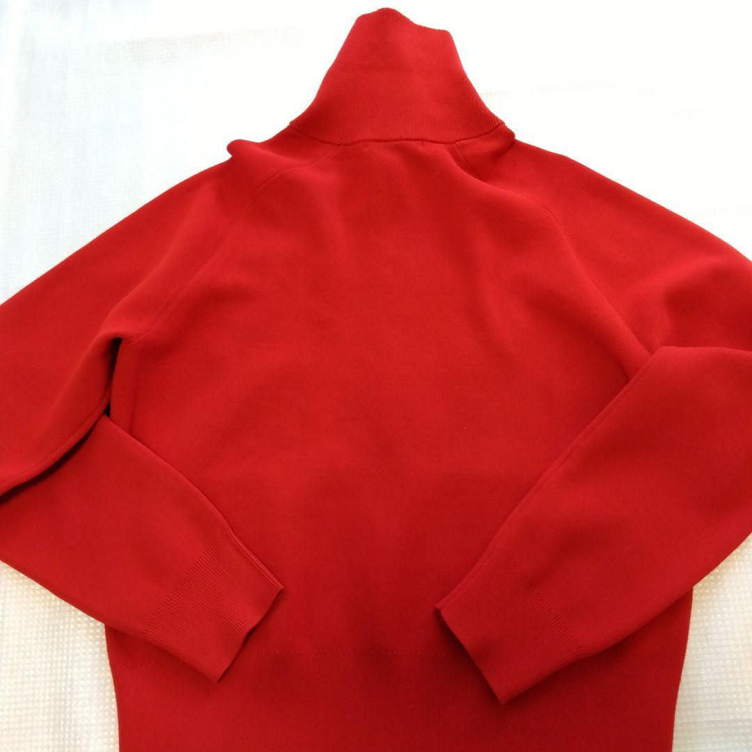 【未使用】UNIQLO C ミラノリブフルジップカーディガン RED Mサイズ