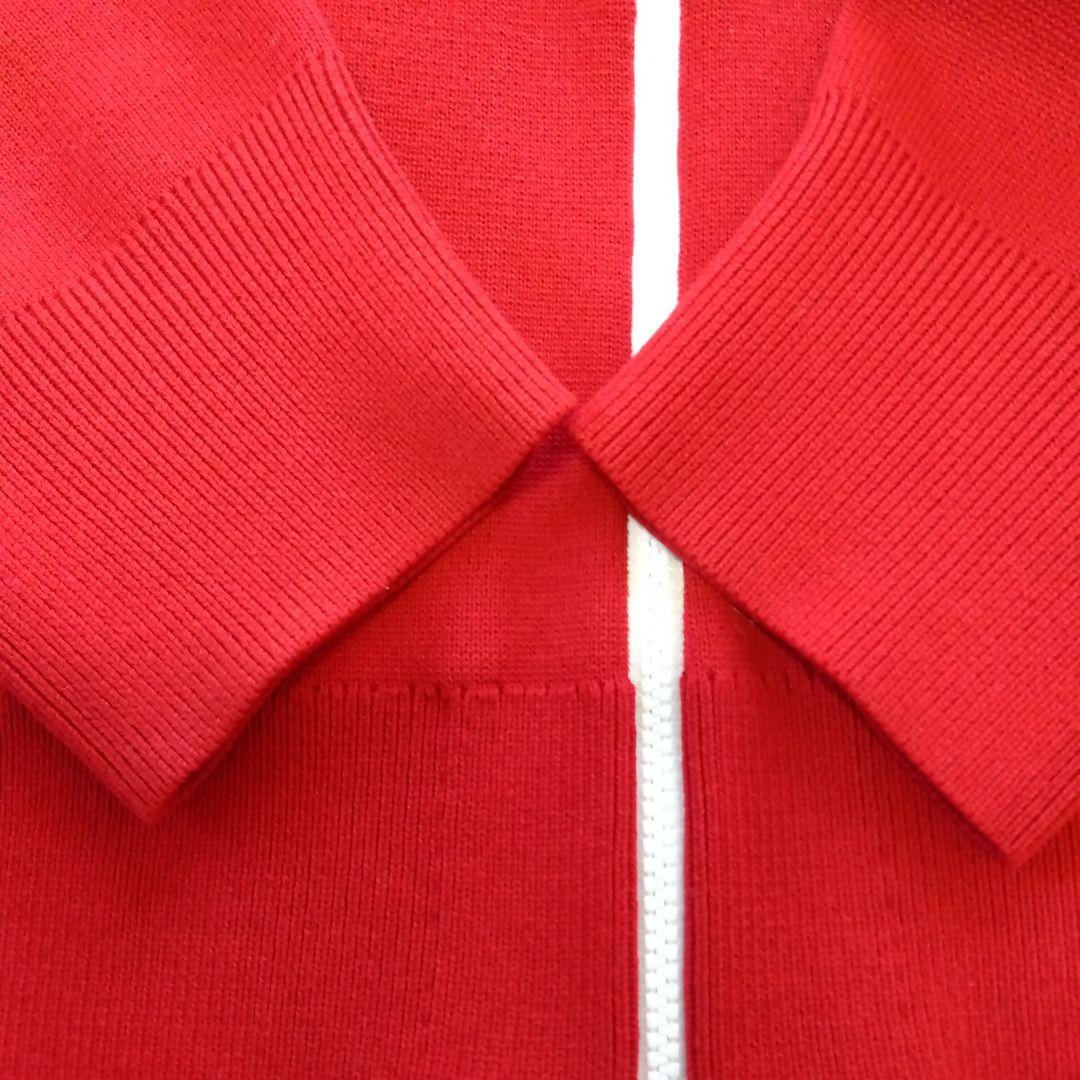 【未使用】UNIQLO C ミラノリブフルジップカーディガン RED Mサイズ