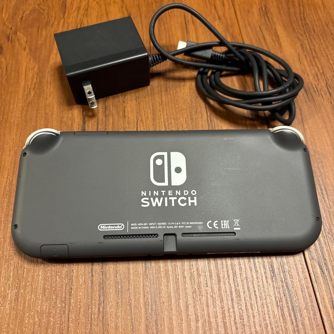 美品☆Nintendo Switch Lite グレー 充電器付き