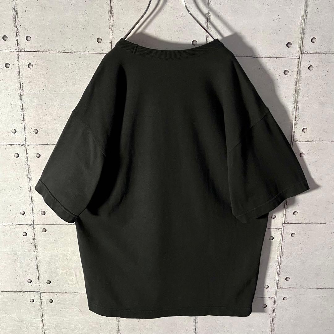 真贋鑑定済 ☆ ストーンアイランド センターロゴ ポケットTシャツ L ブラック