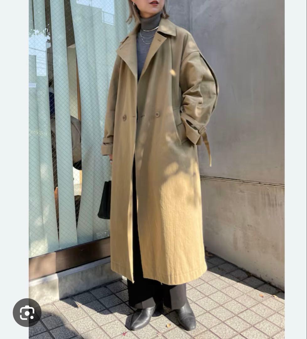 【Nancy】ETRE エトレトーキョー ヘリンボーンオーバーサイズコート