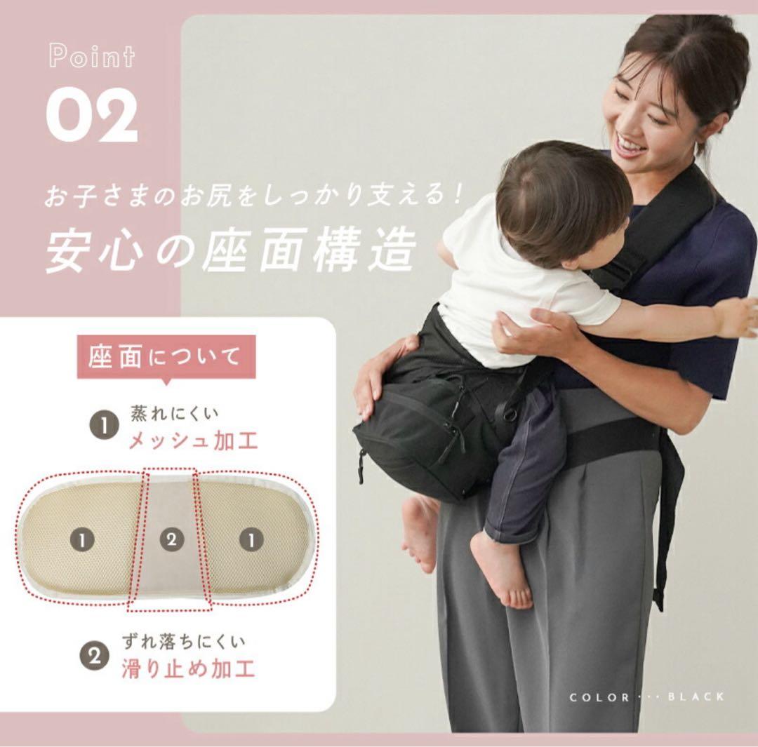リニューアル‼️tecopeco 2wayヒップシートショルダーバッグ 黒