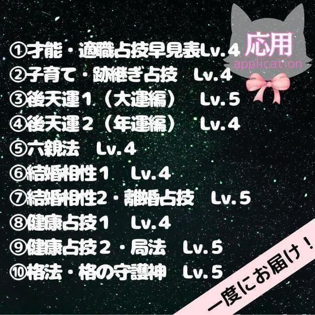 【￥9,700引】ゆめ乃算命学「フルハウス」　レベル１～５　独学　鑑定　本　占い