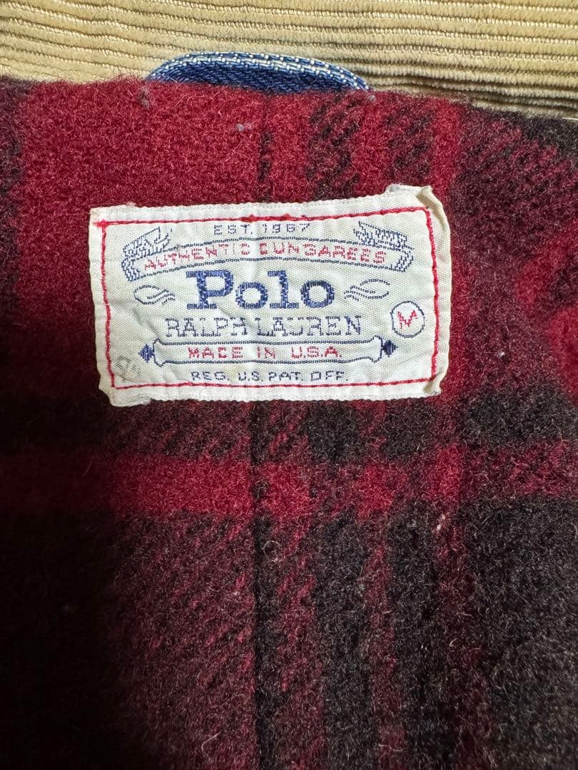 80s〜　POLO RALPH LAUREN USA製 白タグデニムカバーオール