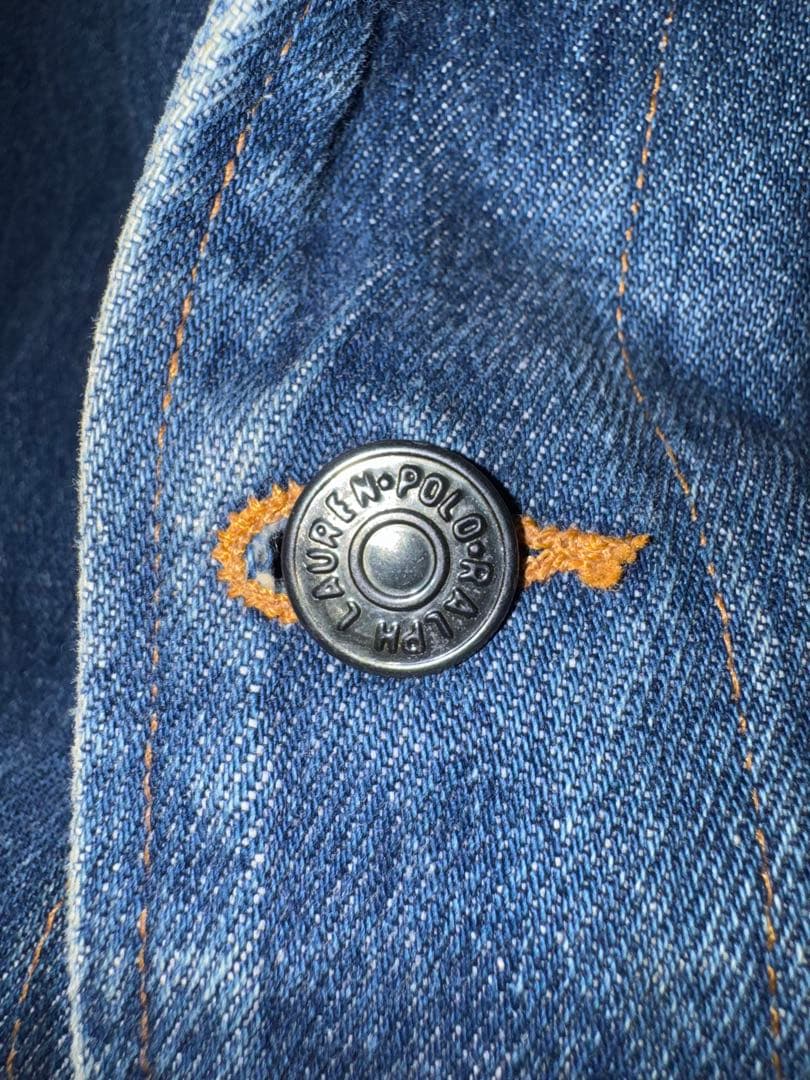 80s〜　POLO RALPH LAUREN USA製 白タグデニムカバーオール