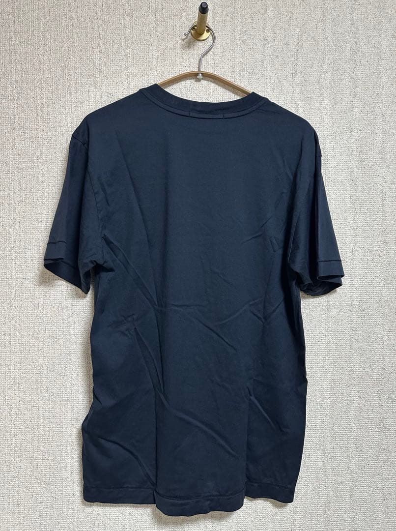 STONEストーンアイランド スリムフィットTシャツ ネイビーブルー