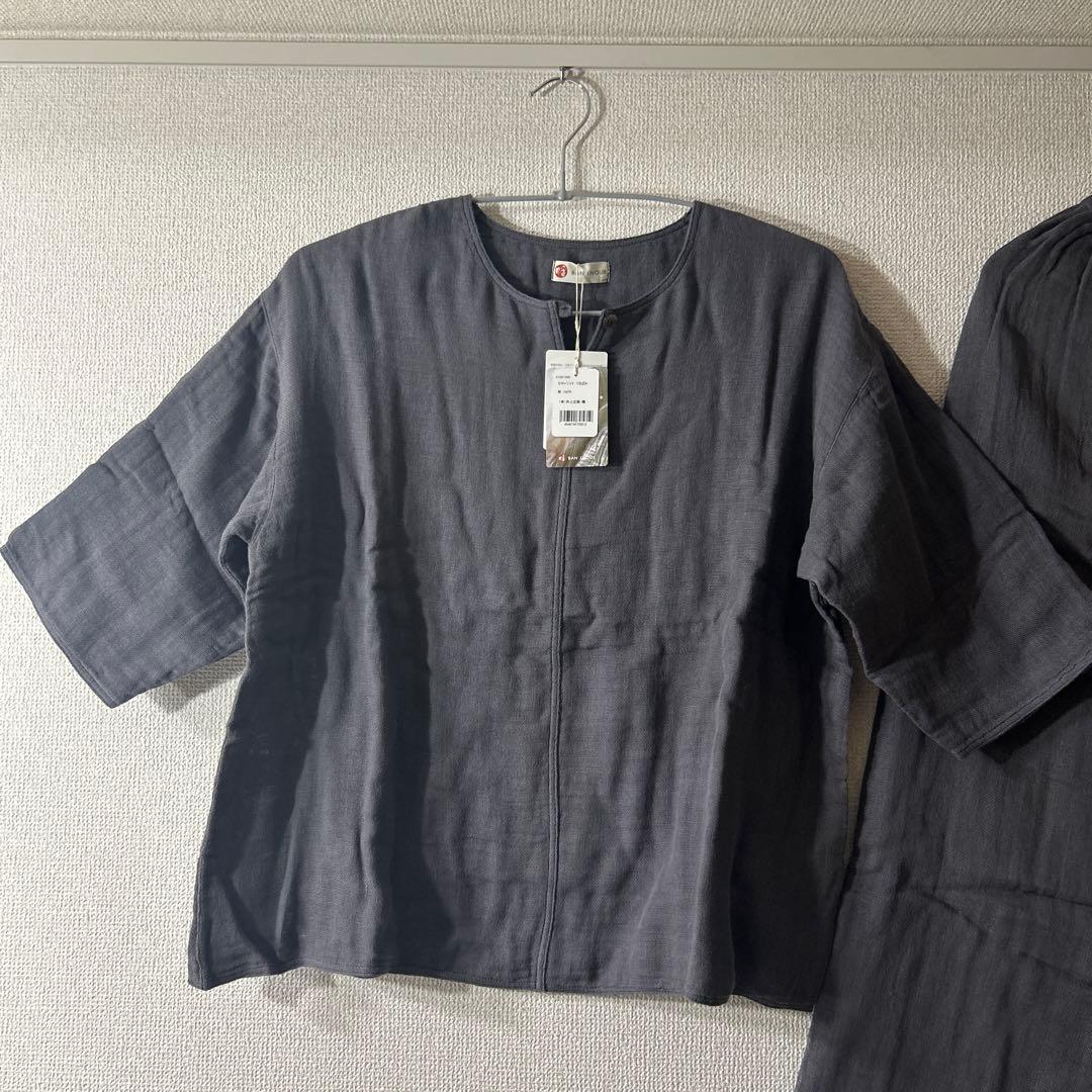 お買い得‼️綿100% 日本製奈良　かやパジャマ つるばみ BAN INOUE美品