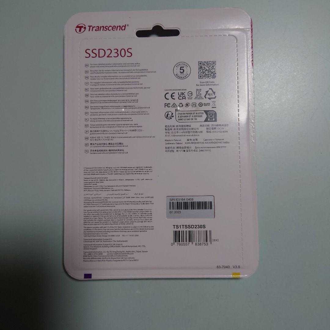 Transcend SSD230S 1TB 内蔵型SSD