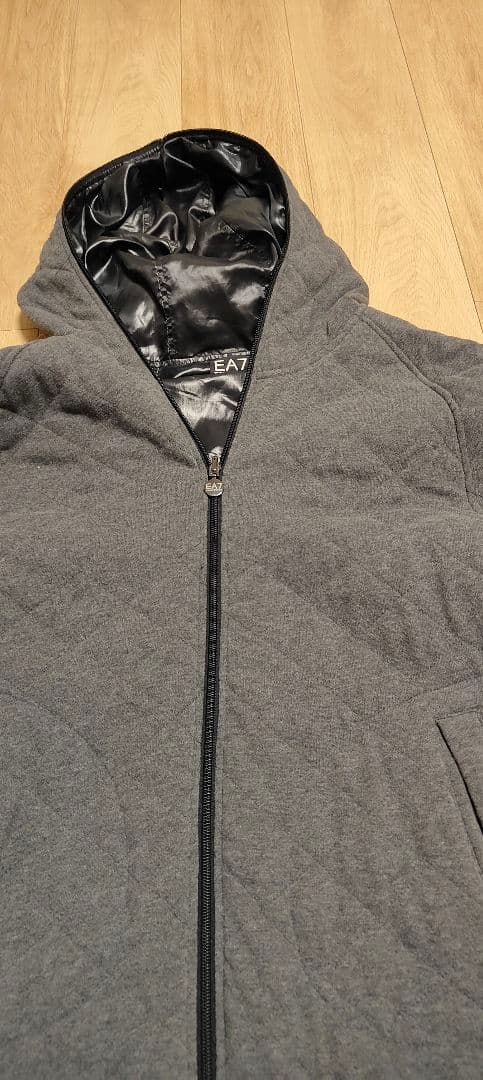 EA7 Emporio Armani グレー ジャンパー　リバーシブル　xl　訳