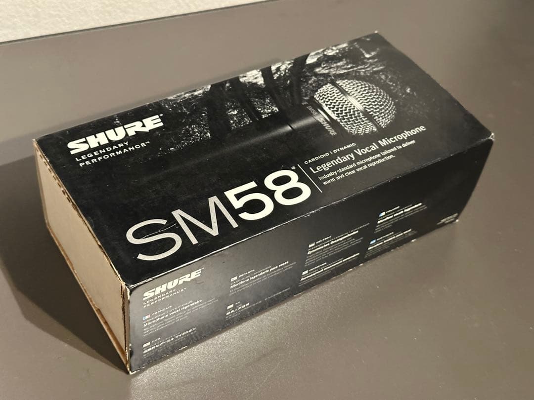 Shure シュアーSM58 ダイナミックマイク　マイクケーブル付き