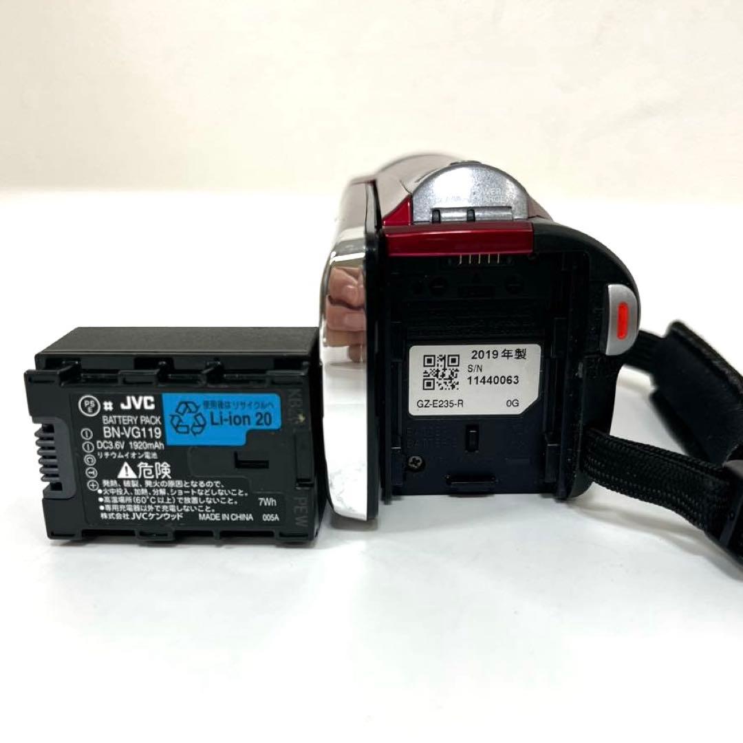 【動作確認済】JVC ケンウッド Everio GZ-E235-R ビデオカメラ