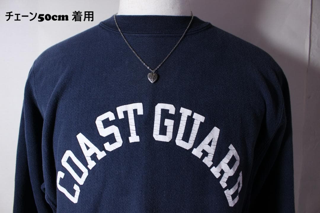40s　スウィートハートジュエリー　アールデコ　両面　 波　勝利　navy 米軍
