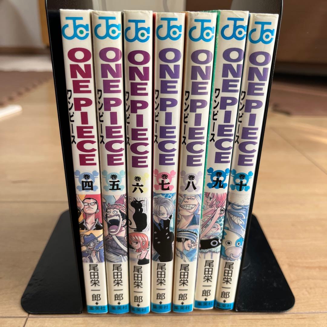 【希少】ワンピース 4巻～10巻 初版 7冊まとめ売り