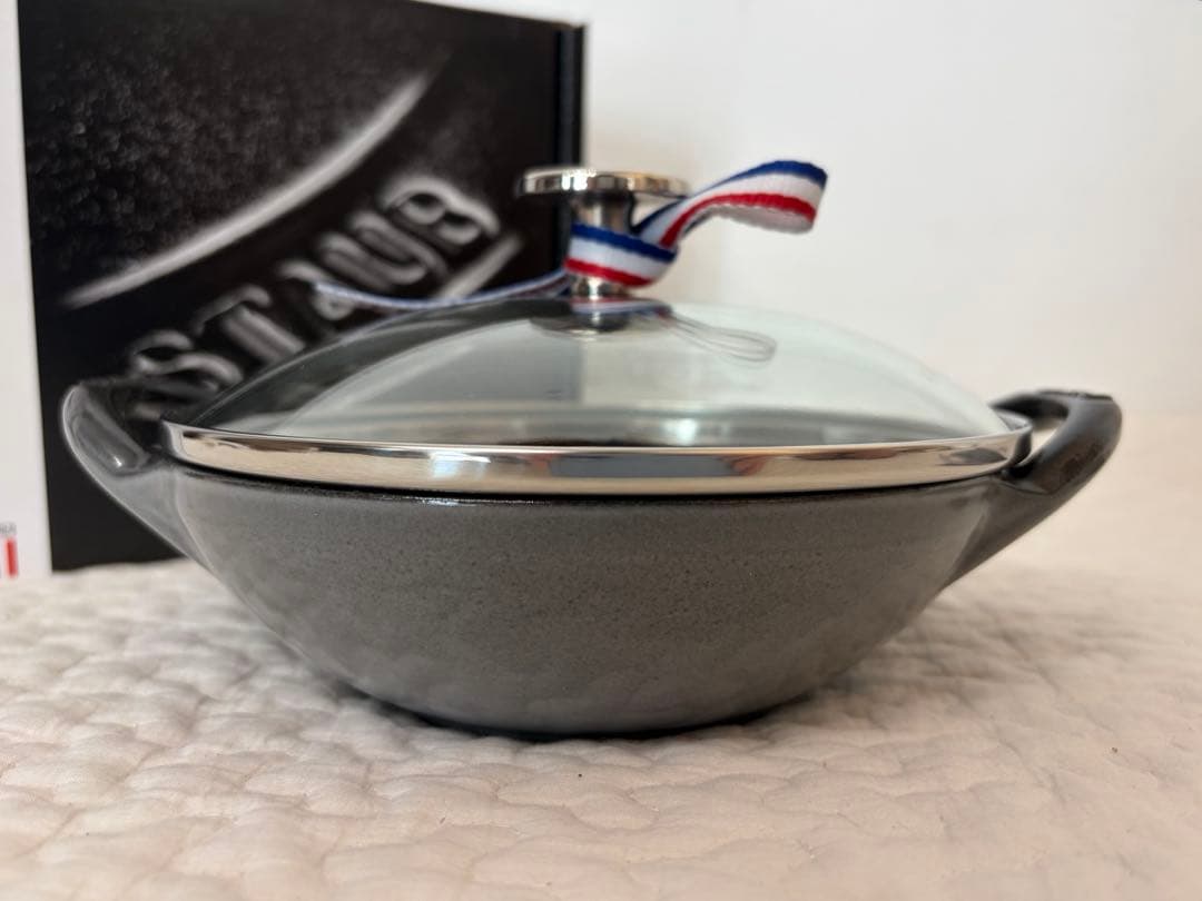〈新品〉ストウブ　ベビーウォック　グレー　2点