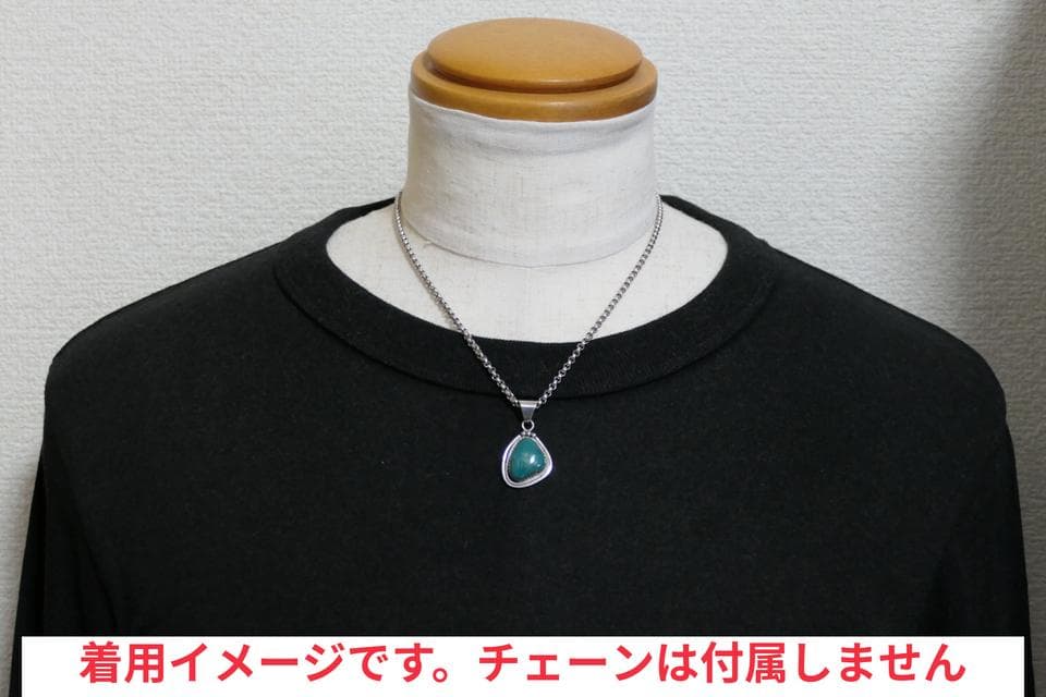 美品　ナバホ　グリーンターコイズ　ネックレス　トップ　sterling製