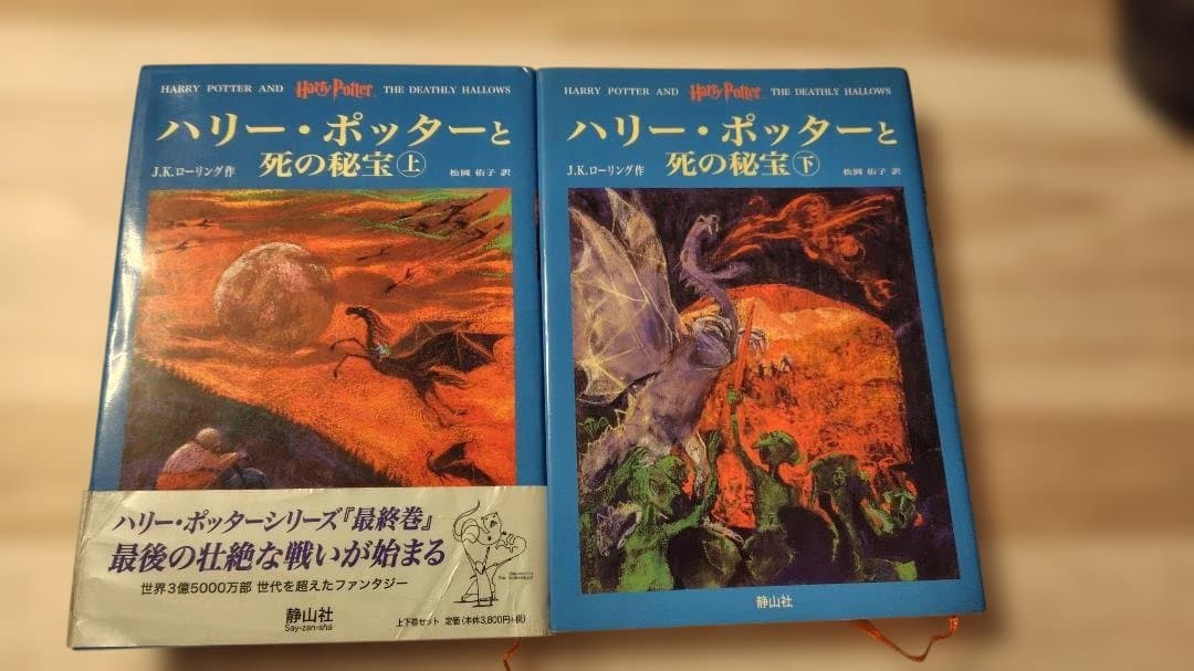 ハリー・ポッター 全巻セット 静山社 ハードカバー　木製収納ボックス付き