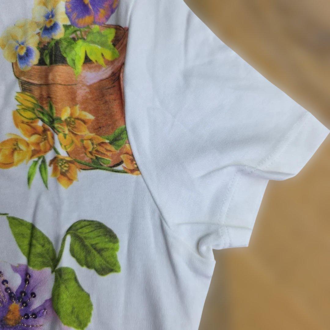 Christian Dior 花柄 Tシャツ 40サイズ　y16