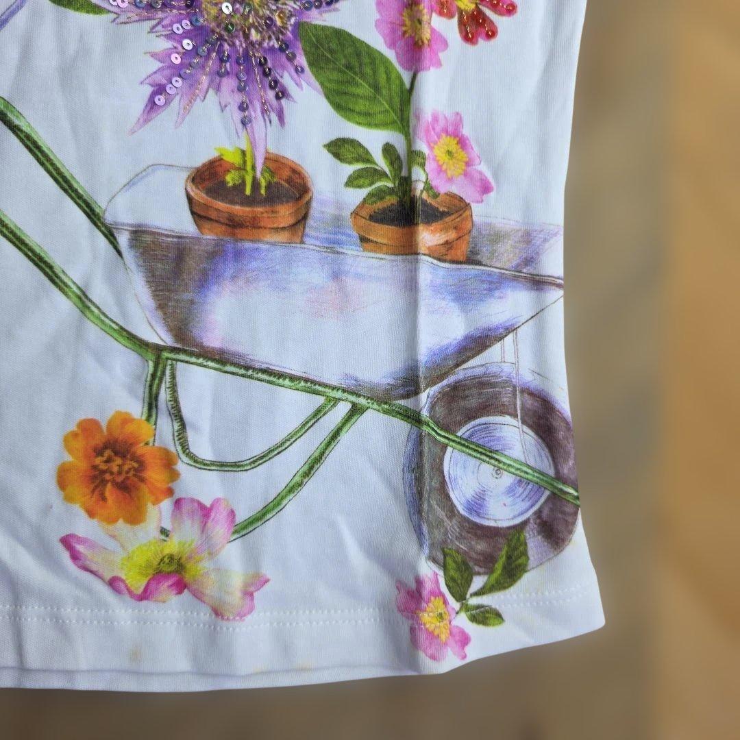 Christian Dior 花柄 Tシャツ 40サイズ　y16