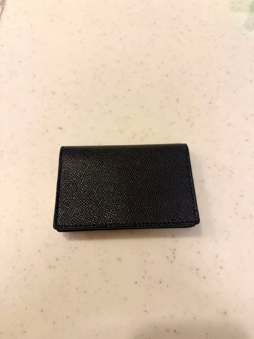 COACH ネイビーレザー 名刺入れ