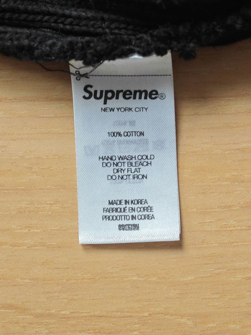 q*b様 supreme overdyed beanie 黒