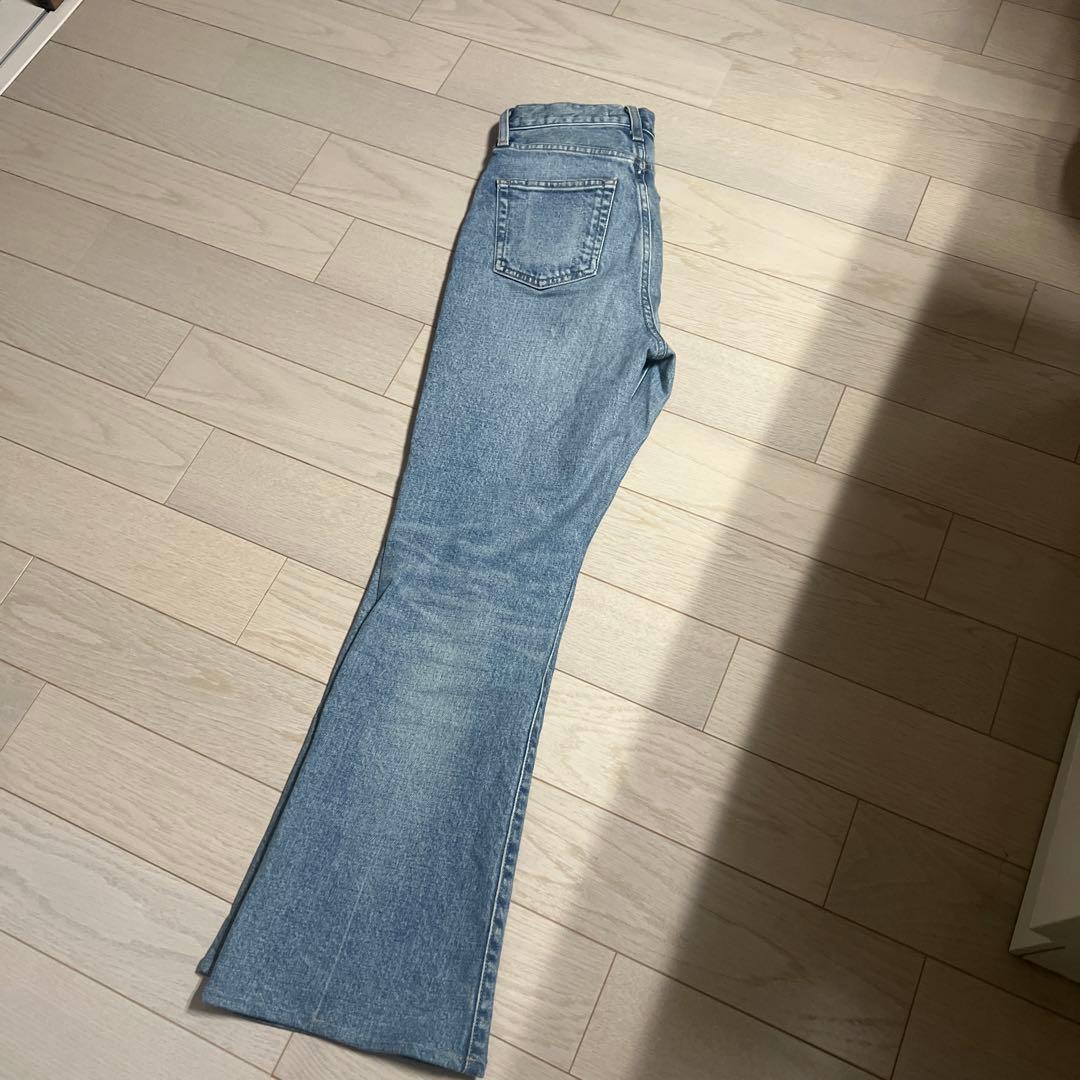 MOUSSY MVS BLACK FLARE フレアデニム　25インチ