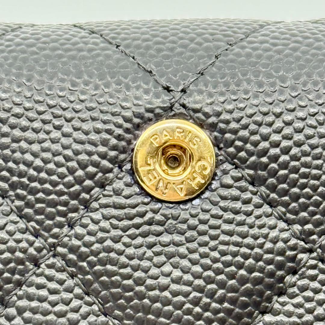美品　CHANEL シャネル　マトラッセ 三つ折り財布