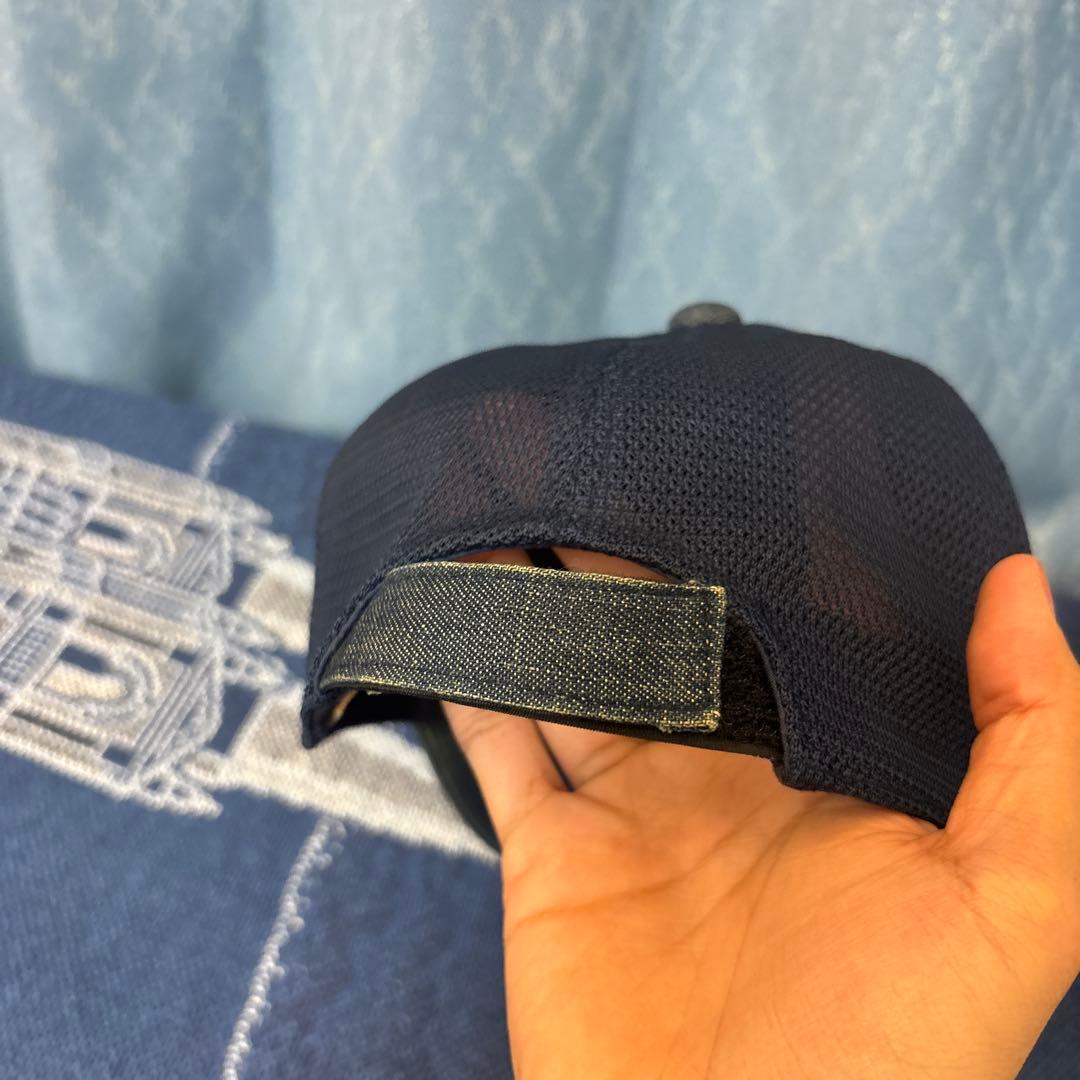 p*p様 EVISU デニムメッシュキャップ 白カモメ デニムキャップ ネイビー