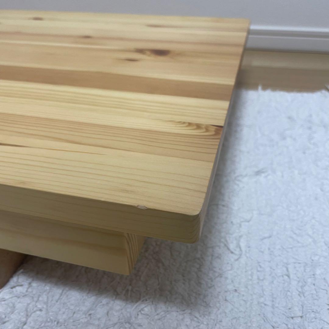 【無印良品】パイン材テーブル　折りたたみ式　ナチュラル コンパクト 机 デスク