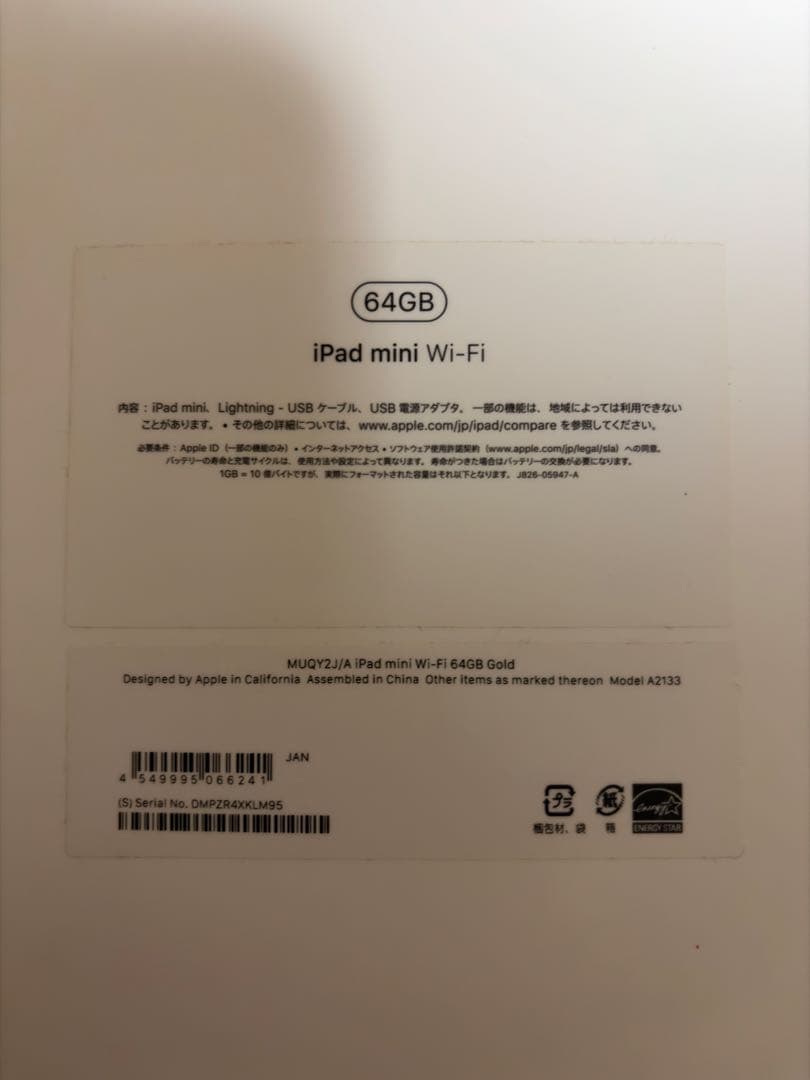 iPad mini (第5世代) ゴールド