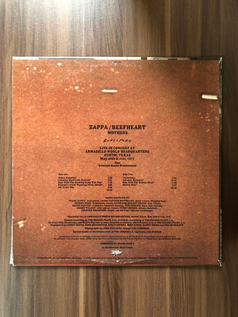 Zappa& Beefheart LPレコード　US盤