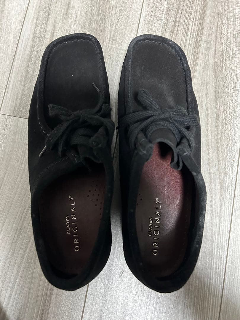 CLARKS ワラビー 24.5 ブラック