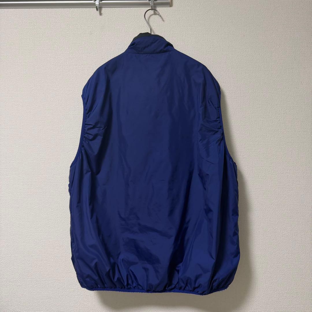 patagonia パフボール　ベスト　ブルー×ブラック　L
