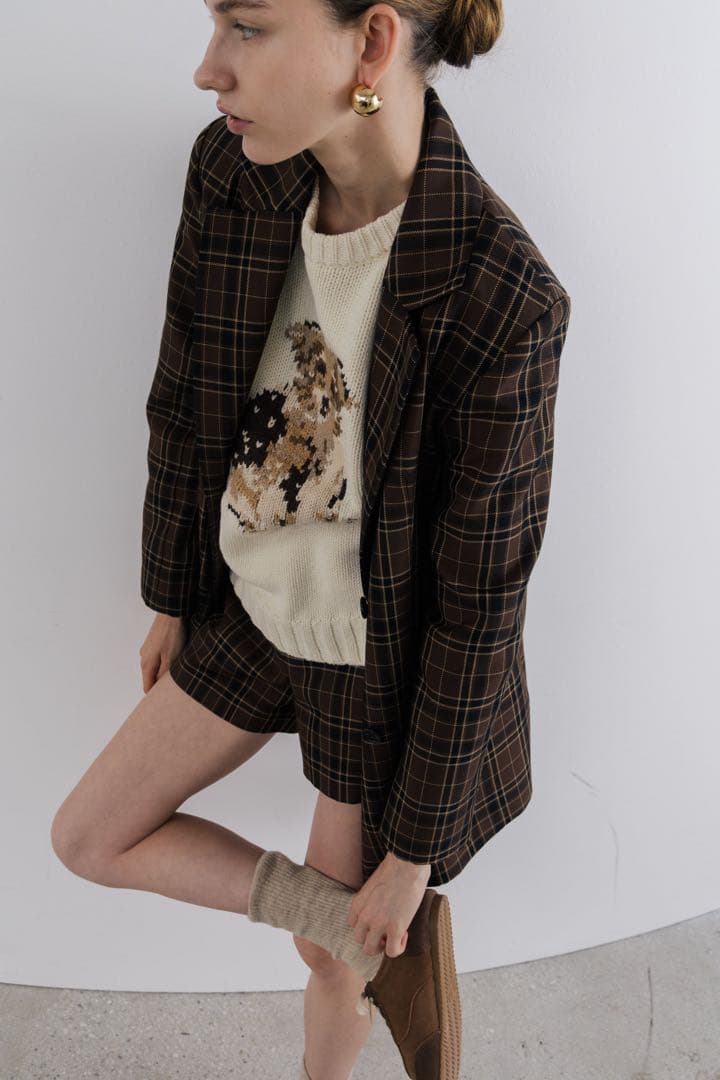 THE TOÉ Buckingham Jacket brown S