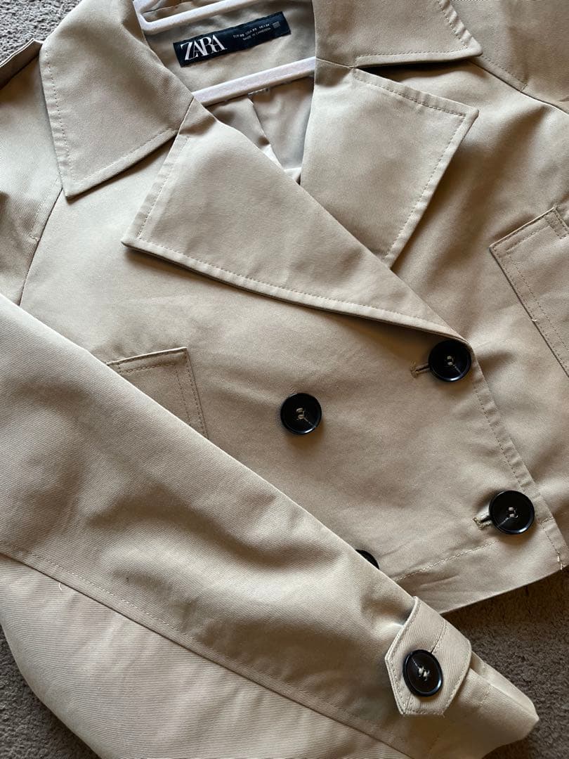 ZARA ショートダブルブレストジャケット　xs