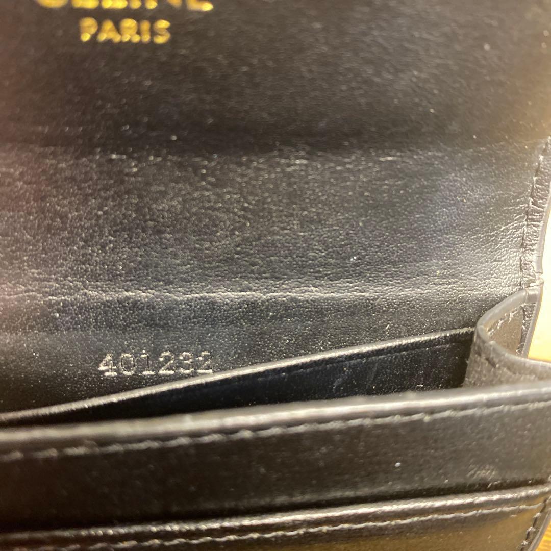 せ*ン様 CELINE ブラック 二つ折り財布