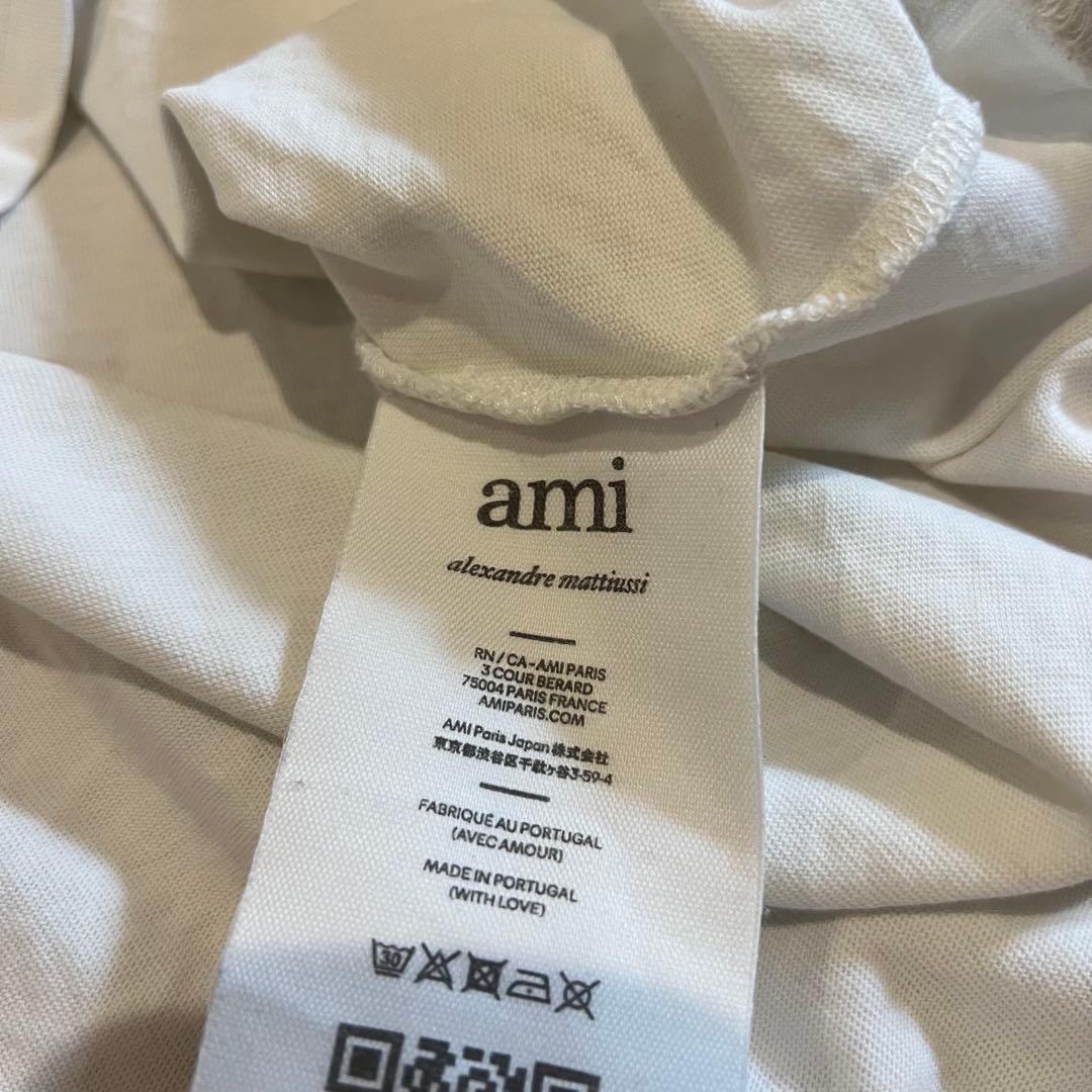 ami ホワイト Tシャツ ハート刺繍　Mサイズ　正規品