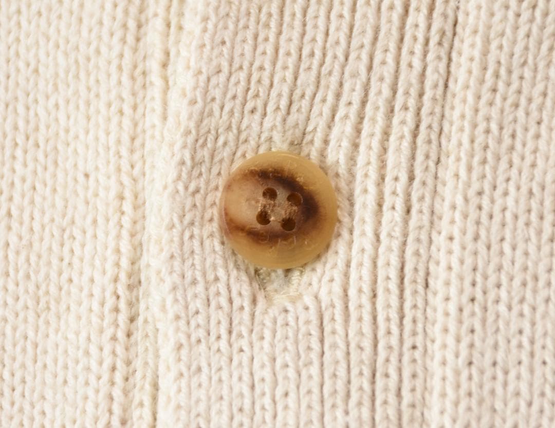 PAPAS（パパス）サイ動物ミニワンポイント・リネンコットンニットベストL