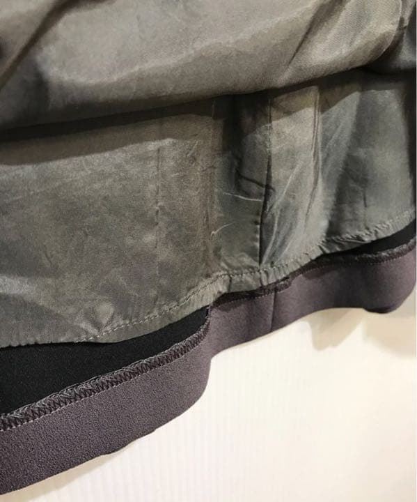 【美品】ADORE ジョーゼットフレア ワンピース グレー Mサイズ